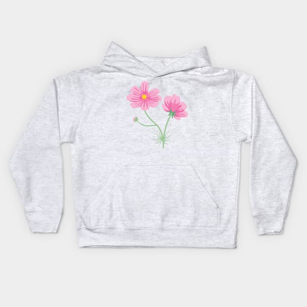 Cute Colorful Flower Kids Hoodie by SWON Design